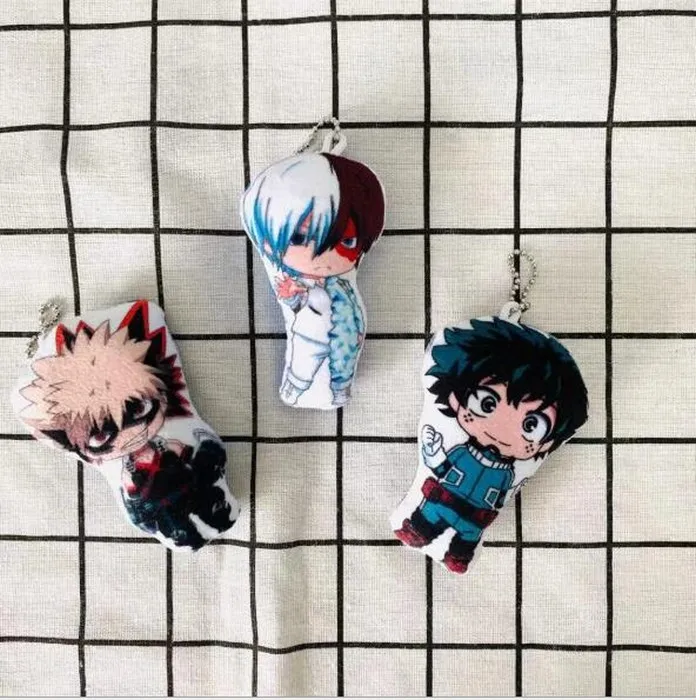 3 шт./лот аниме Моя геройская Академия Izuku мидория Katsuki Bakugou Shouto Todoroki плюшевая