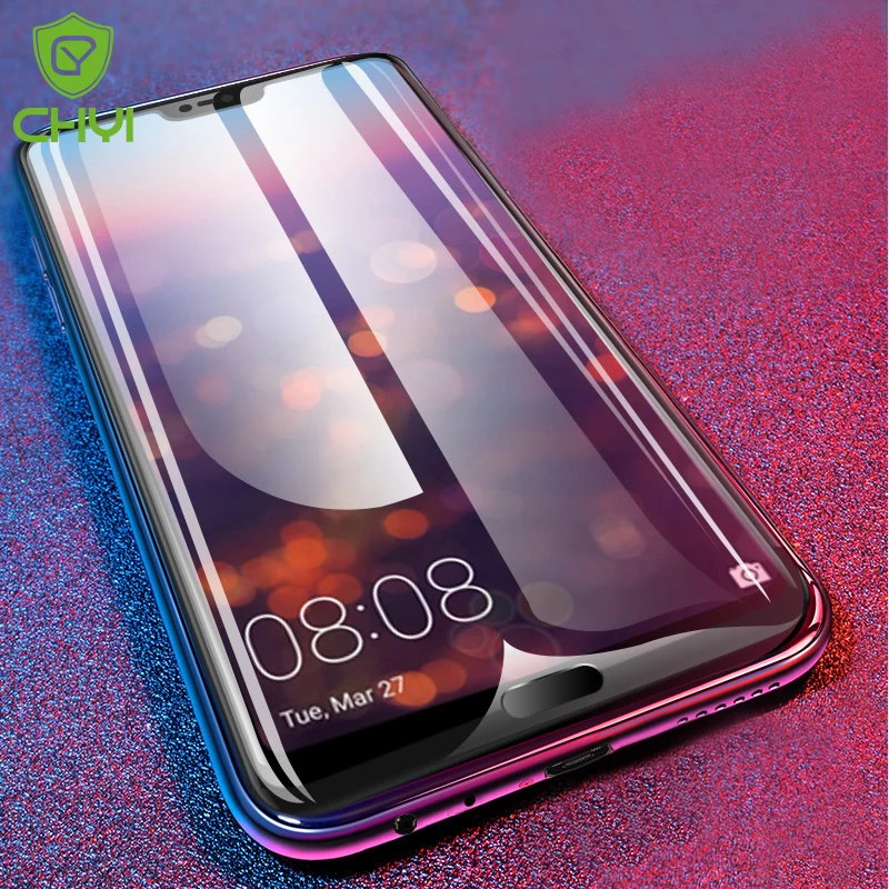 

CHYI 3D Curved Film For Huawei P20 lite Screen Protector Explosion-proof Full Cover For P20 pro With Tools Not Tempered Glass