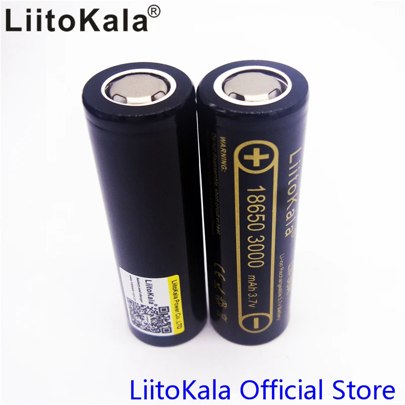 4 шт HK LiitoKala Lii-30A 3,6 V 18650 3000mAh батарея для HG2 разряда 20A выделенная Высокая мощность разрядки