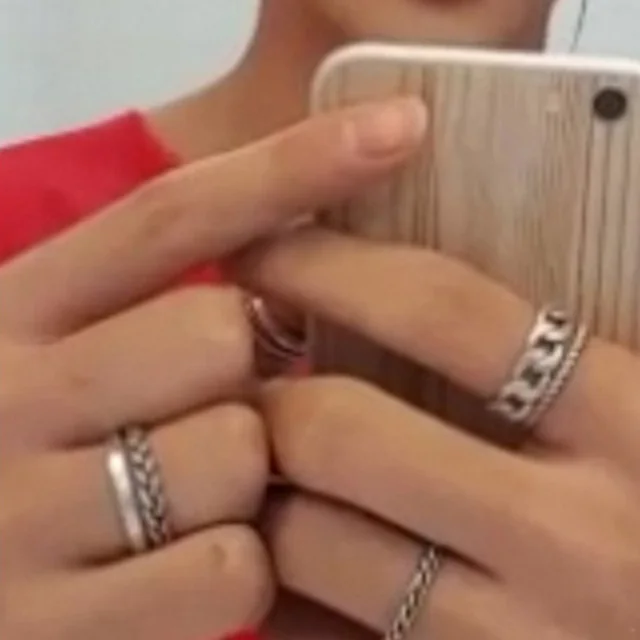 5pcs Set Korea Pop Bts Bangtan Boys V Kim Tae Hyung Same Style Rings For Women Men Jewelry 18 Rings Aliexpress