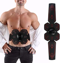 Vibration Fitness Massager Abdominal Muscle Trainer Electronic Muscle Exerciser Machine Weight Loss Gym Belly Workout Equipment