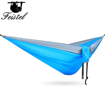 

Camping Ramak hammock Outdoor Bed hamak gaming chair outdoor furniture 210T Nylon Parachute cloth 300*200cm Big Size