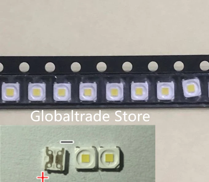 2000 шт./лот SMD LED 3228 3V холодный белый 2828 1 5 Вт Высокая мощность для подсветки