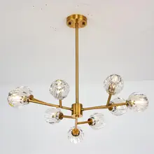 Modern Crystal Lamp Design Led Chandeliers Ceiling Living Room Foyer Light Fixtures Decor Home Lighting Copper Metal Lustre G9 Modern Crystal Lamp Design Led Chandeliers Ceiling Living Room Foyer Light Fixtures Decor Home Lighting Copper Metal Lustre G9