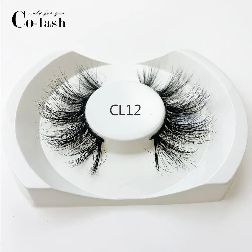 

Colash 25mm 3D Soft Mink Hair False Eyelashes Handmade Wispy Fluffy Long Lashes Natural Eye Makeup Tools Real Mink Eye Lashes