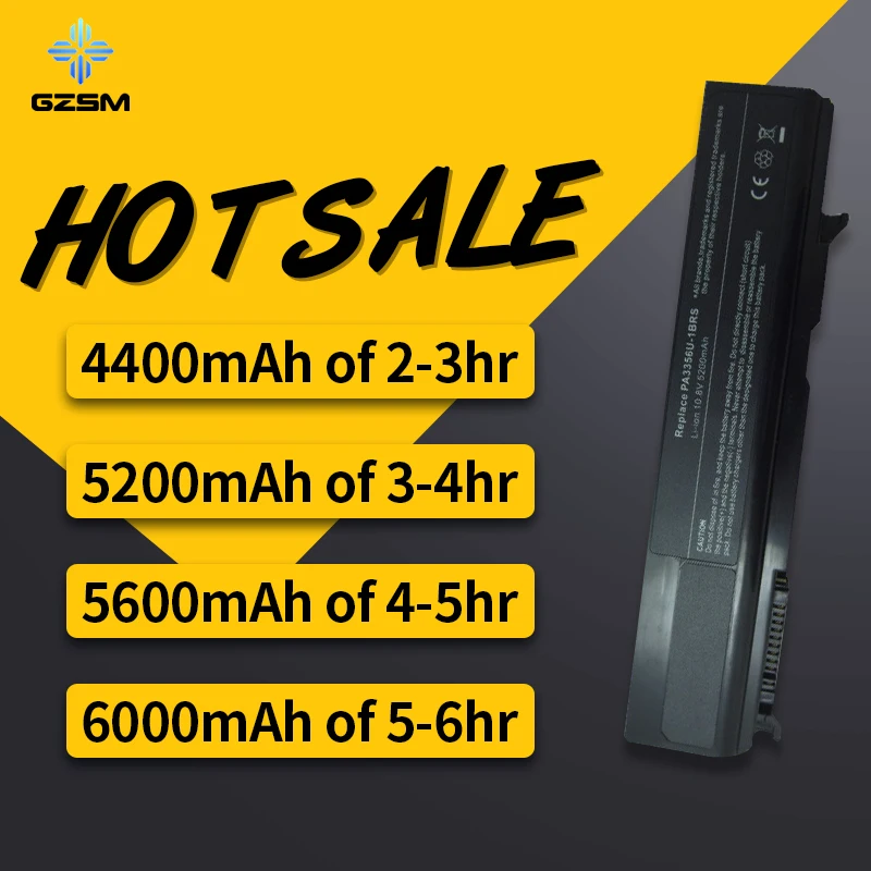 HSW ноутбук аккумулятор для Toshiba Satellite Pro U200 U205 Tecra A10 Батарея PA3356U-3BAS PA3356U-3BRS PA3357U-1BRL