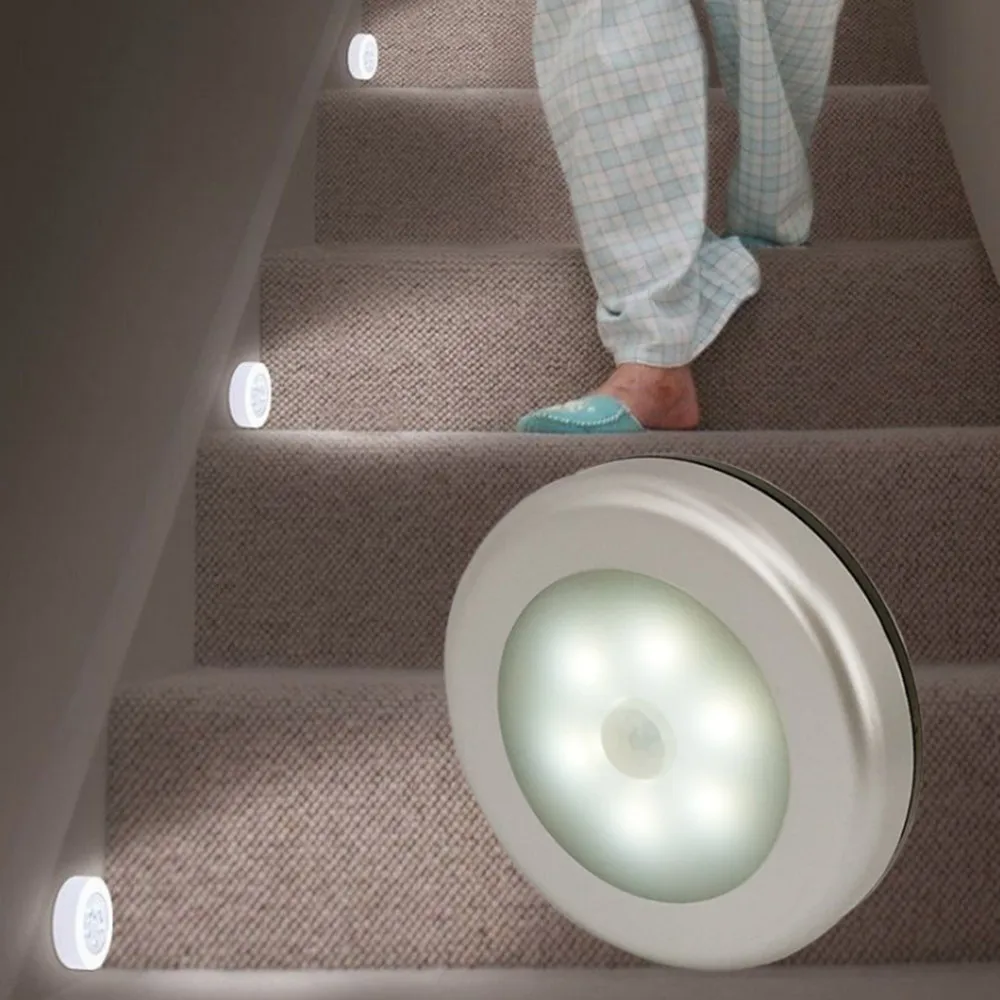 SuperNight Mini PIR Motion Sensor LED Night Light Dual Induction Light Control Magnetic Corridor Closet Kitchen Stairs Wall Lamp (1)