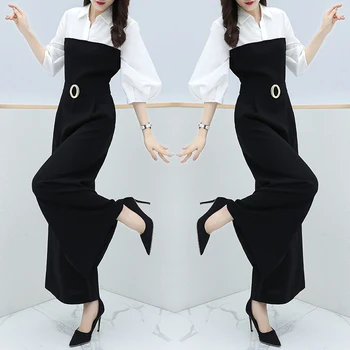 

Trendy Stitching Rompers Womens Jumpsuit Macacao Feminino Stylish Goddess Clothes For Women Combinaison Femme Overalls Female
