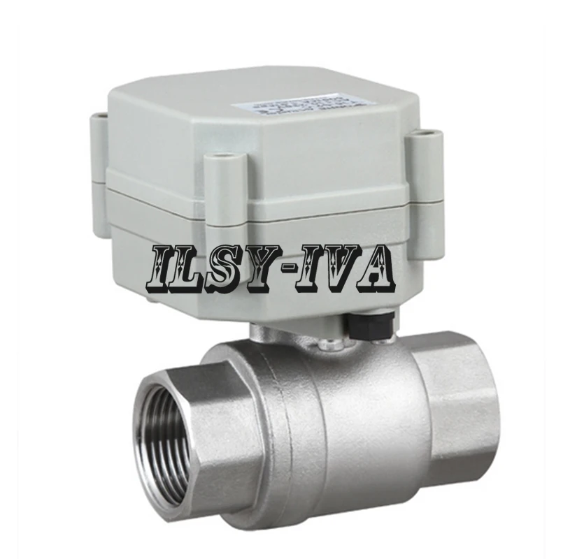 

AC/DC 9~24V Stainless Steel 3/4" Electric Ball Valve,DN20 2-Way Motorized Ball Valve