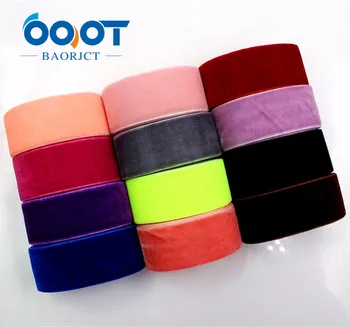 

1712305,25MM 10yards velvet ribbon,DIY handmade Hair accessories Material wedding gift wrap decoration,
