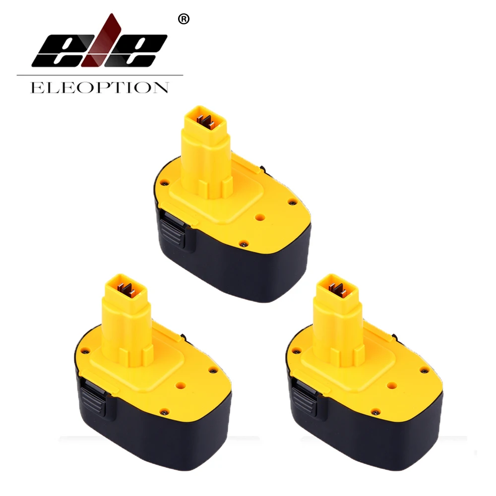 

Eleoption 3 pcs 14.4V 3000mAh 3.0Ah Ni-MH Replacement Power Tools Battery for Dewalt DE9092 E9091 DE9092 DE9094 DW935