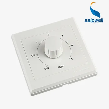 

300W 250V White Color New Rotating Triac Dimmer Switch Wall Switch for Light Lamp /Light Dimmer Switch 86*86mm (SP-8034)