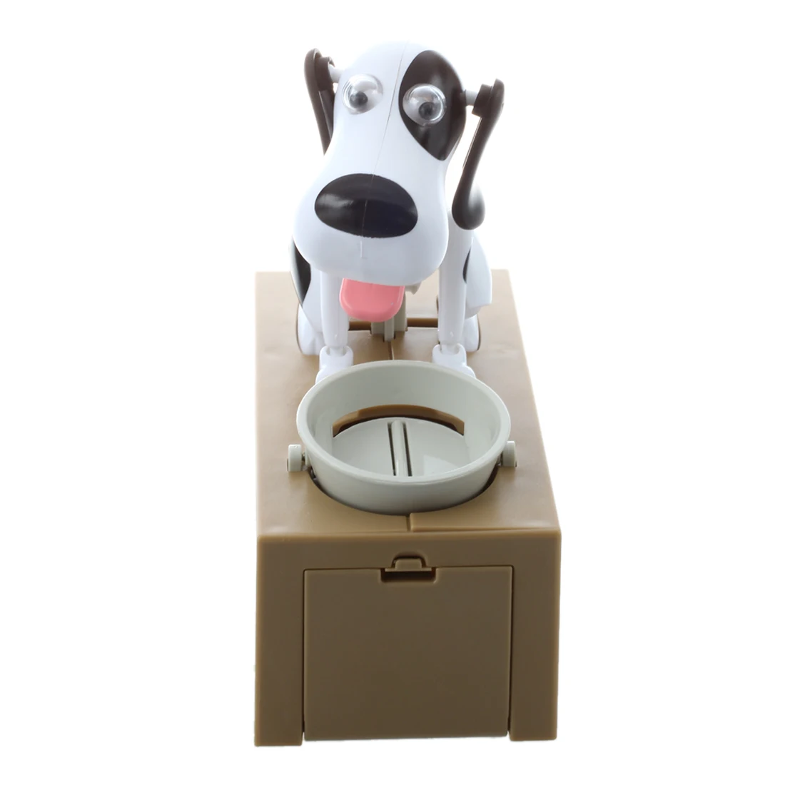 Robotic Dog Puppy Hungry Hound Bank Coin Eating Save Money Box