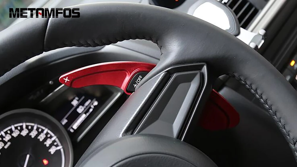 Весло для рулевого колеса Mazda 2 3 6 Φ 2015 2018 с блестками из алюминиевого