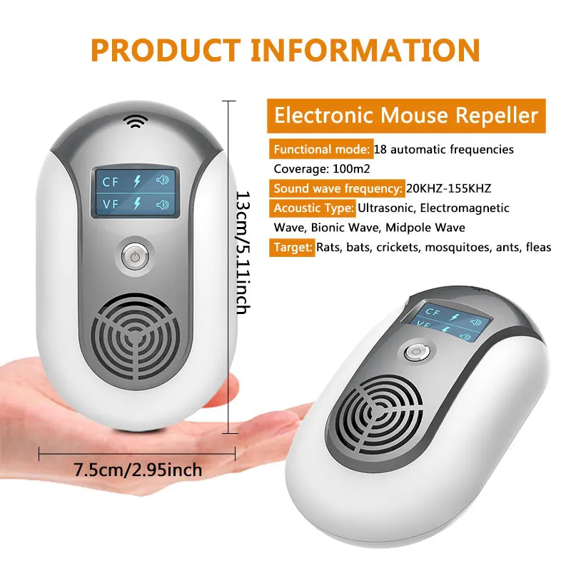 Electronic Pest Control Ultrasonic Pest Repeller Home Anti Mosquito Repellent Killer Rodent Bug Reject Mole Mice EU/US/UK plug Electronic Pest Control Ultrasonic Pest Repeller Home Anti Mosquito Repellent Killer Rodent Bug Reject Mole Mice EU/US/UK plug