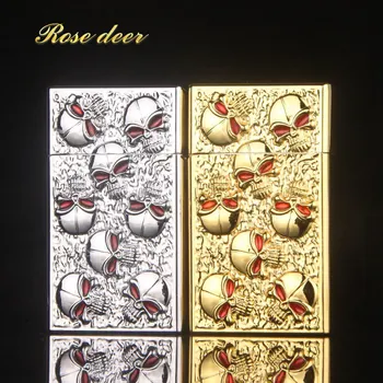 

Windproof Cigar Cigarettes Refillable Gas Lighters Gadgets for Man Metal Smoking Pipe Torch Lighter NO GAS Flame Lighter