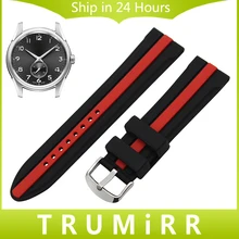 Silicone Rubber Watchband 19mm 20mm 21mm 22mm 23mm 24mm for Hamilton Males Girls Watch Band Belt Wrist Strap Bracelet Black Purple