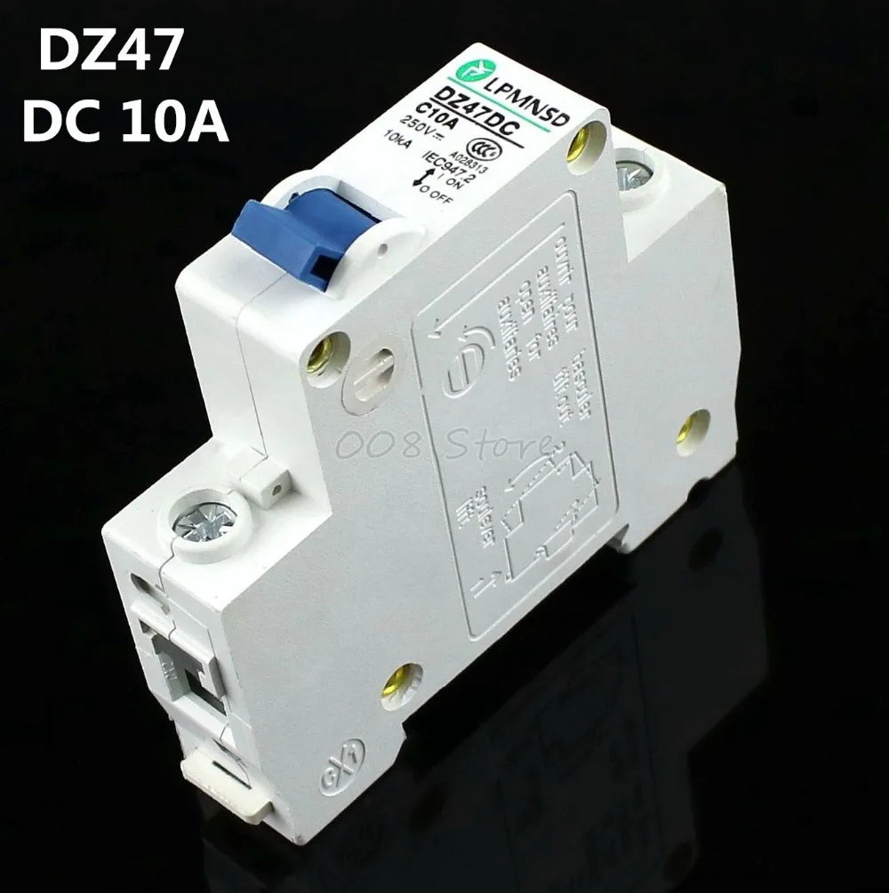 1P DZ47 10A DC 250V Автоматический выключатель MCB | Строительство и ремонт