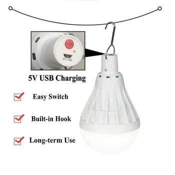 

Protable Wireless Ultra Bright Emergency Lights LED Bulb Ampoule USB Rechargeable Home Hunting Outdoor Camping Lamp Lantern