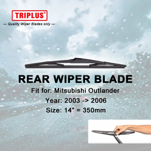 

Rear Wiper Blade for Mitsubishi Outlander (2003-2006) 1pc 14" 350mm,Car Rear Windscreen Wipers,Back Window Windshield Blades