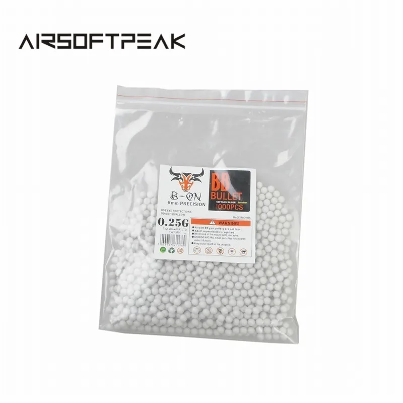 

1000 Pcs Airsoft BB Paintballs 6mm BB Strikeball BBS Bullets 0.25g Tactical Military CS Field Hunting Accessories BB Beads