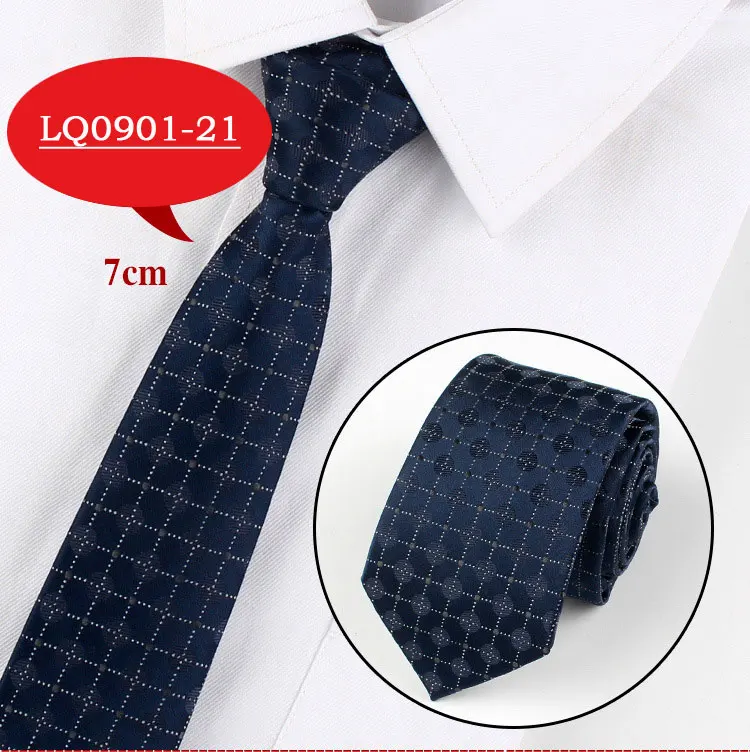 Men Tie Fashion 7cm Classic Luxury Jacquard Woven Neckties Factory Seller Bridegroom Business Wedding Accessories Shirt Neck Tie