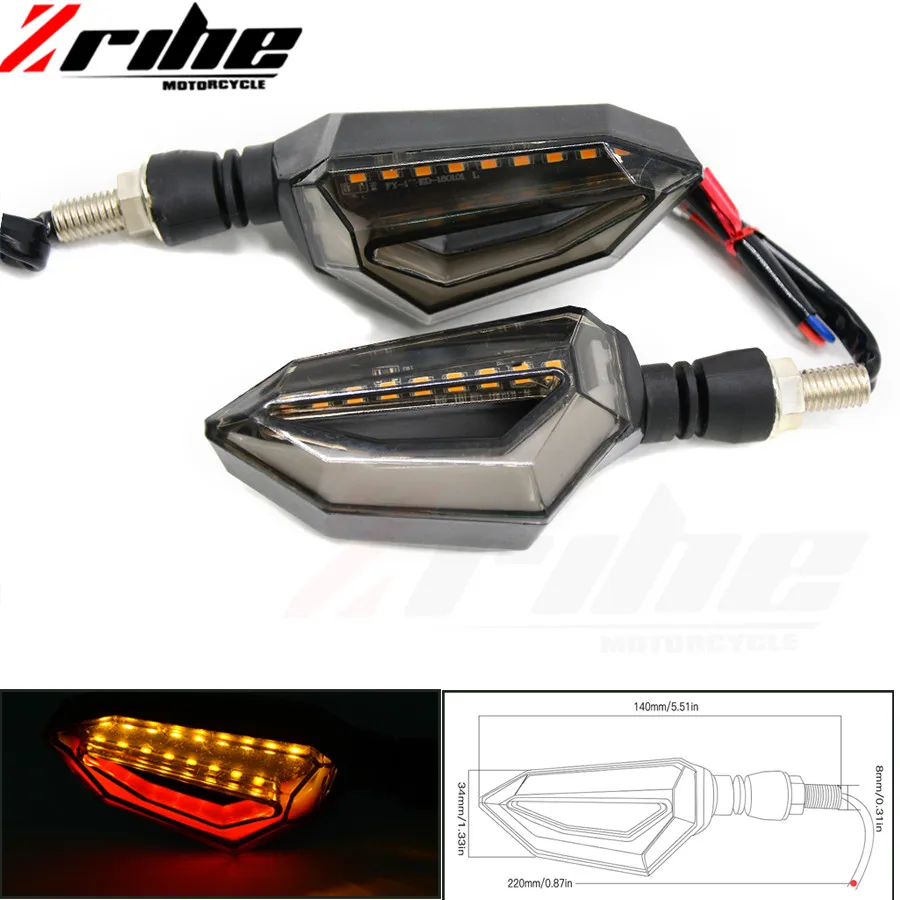 

Universal Motorcycle Turn Signal Light Indicators Amber Light For Harley Yamaha Honda CB 600 Hornet CB400 Shadow 750