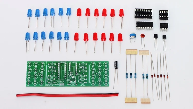 NE555+ CD4017 двухцветный комплект для ксеноновых ламп diy Электронный набор для сварки Электроники Светодиодный стробоскопический светильник для обучения умению DIY