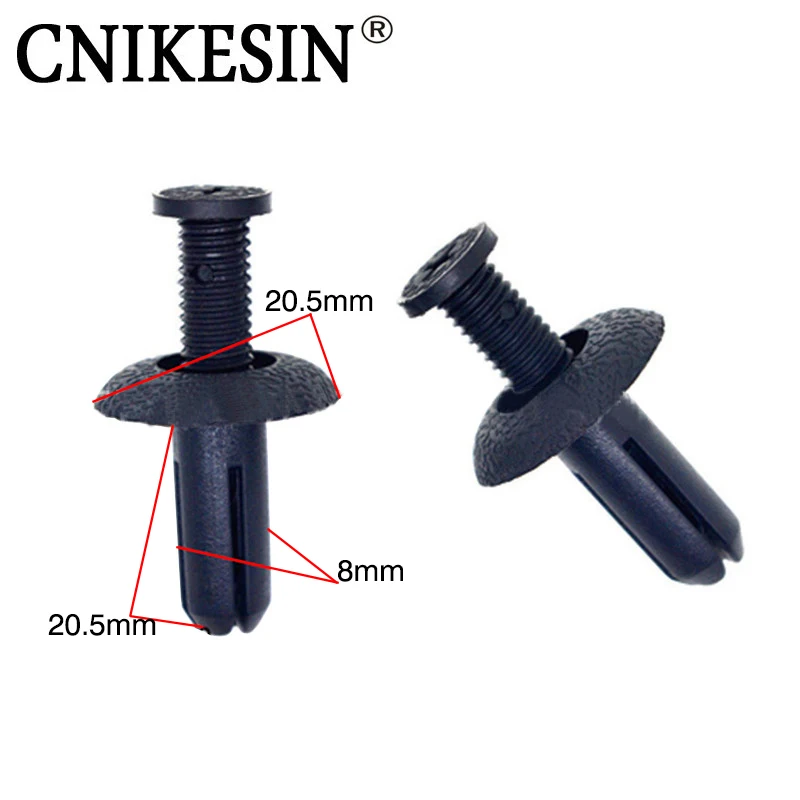 

CNIKESIN 50PCS C23 Car Plastic Decorative Fastener Fixed Clamp Expansion Screw Rivet Auto Fastener for BMW MITSUBISHI