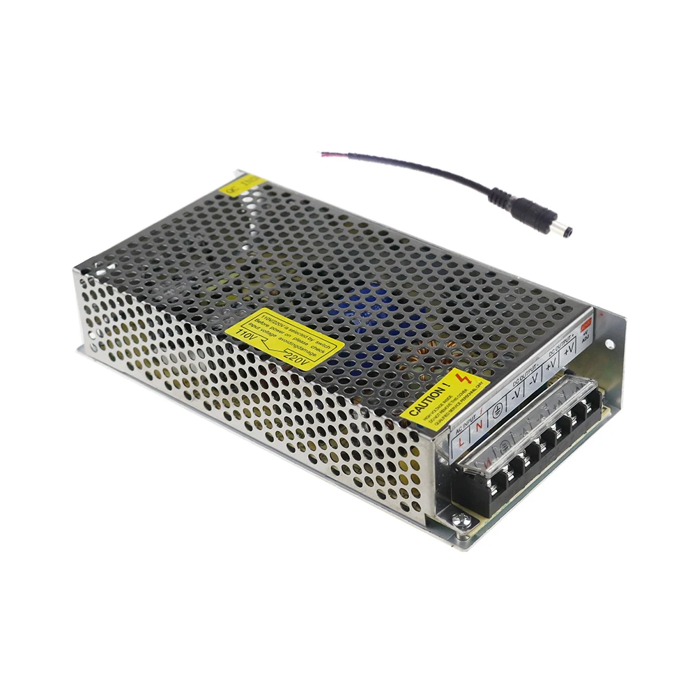

5V 20A  Led Transformer Adapter Power Supply with DC Cable AC100-240V input for 5V LED Strip light metal 200*98*41mm KH