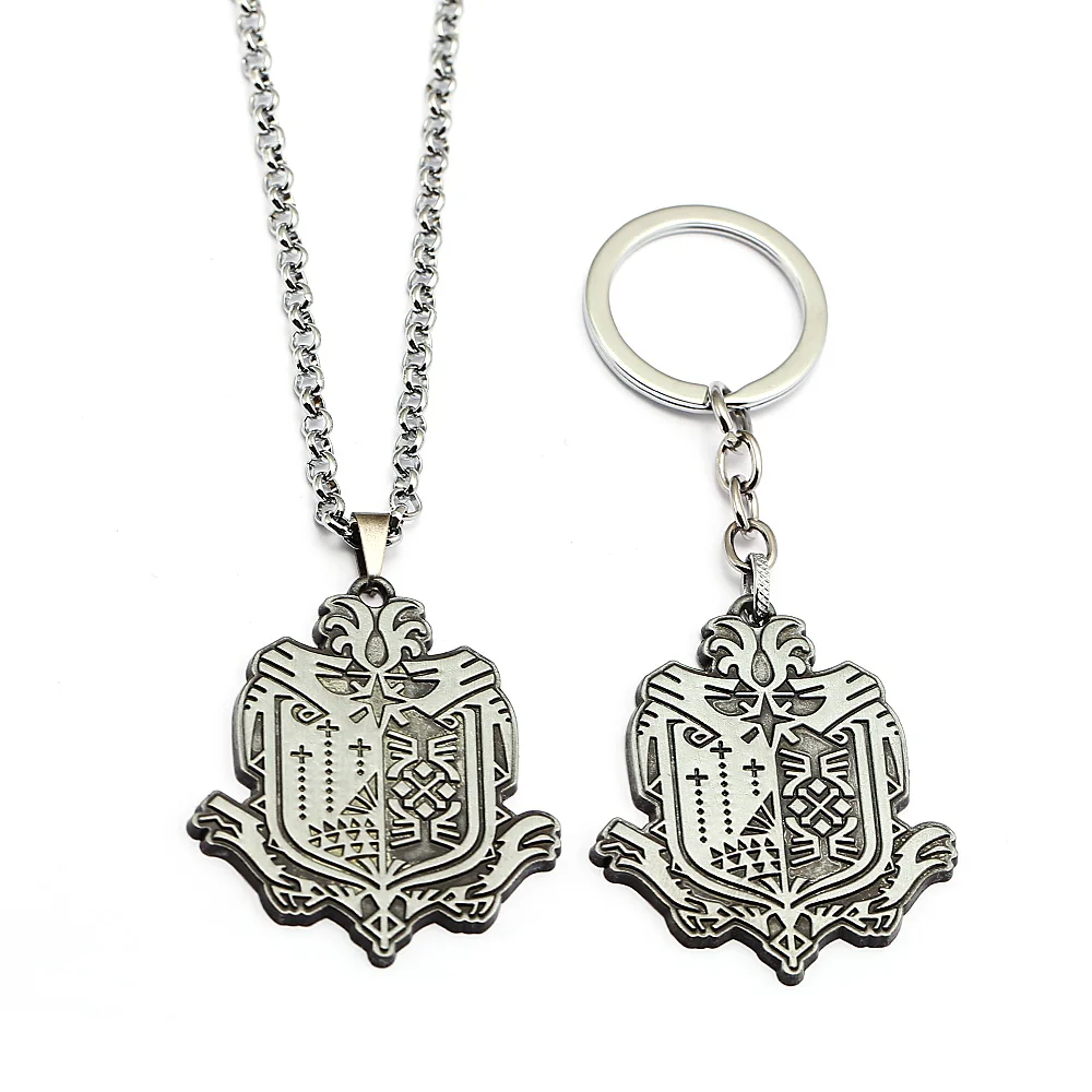Jewelry Fashion Statement Necklace Keychain Game Monster Hunter Keyring