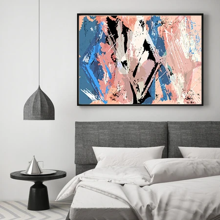 Bek Verhoog jezelf accent HD Doek Lente Roze Blauw Abstract Picture Art Foto Wanddecoratie Poster  voor Thuiskantoor Livingroom en Slaapkamer Decor|canvas prints|abstract  picturecanvas art print poster - AliExpress