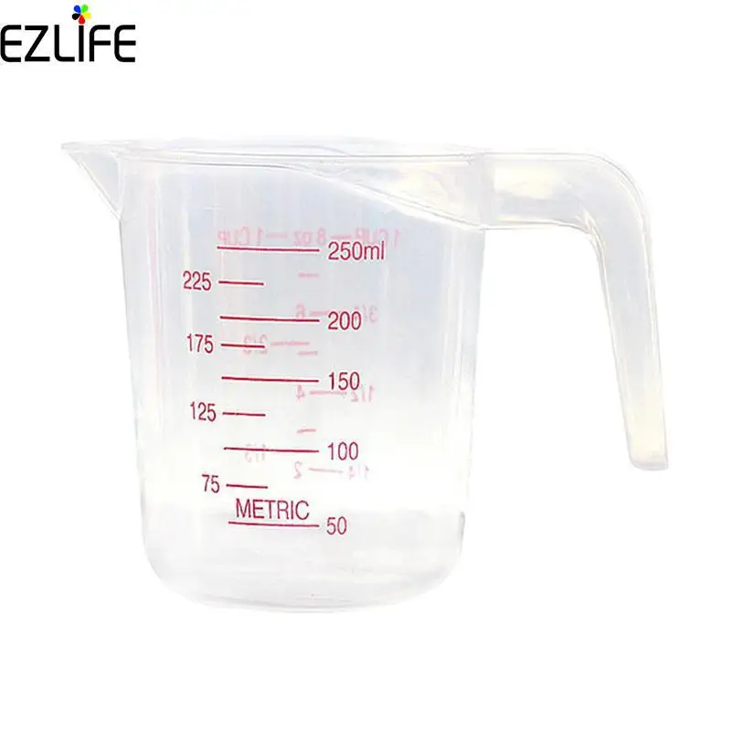 EZLIFE Plastic Transparent Measuring Cup with Scales Laboratory