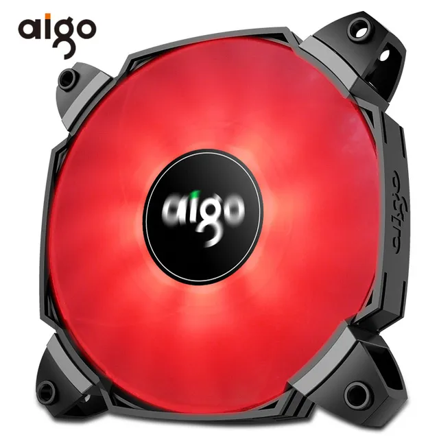 Aigo Computer PC Case Fan 12V Single Color Light Fan Cooler 2 Blades