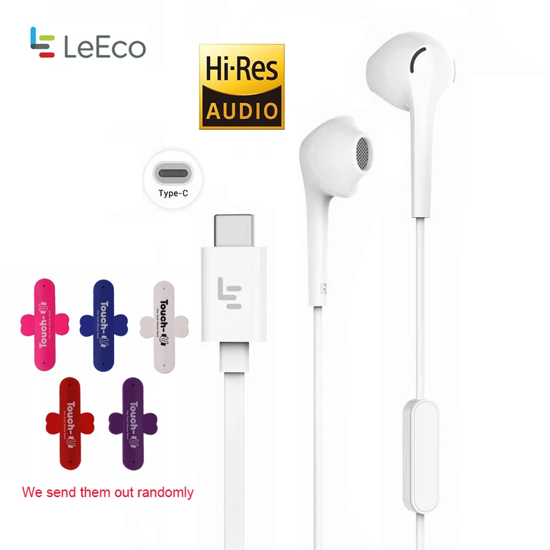 LeTV Leeco CDLA Type C Earphone Add Touch U holder Black Storege Box Keeper Hi Res 96K 24bit output In Ear Headset LePDH401CH
