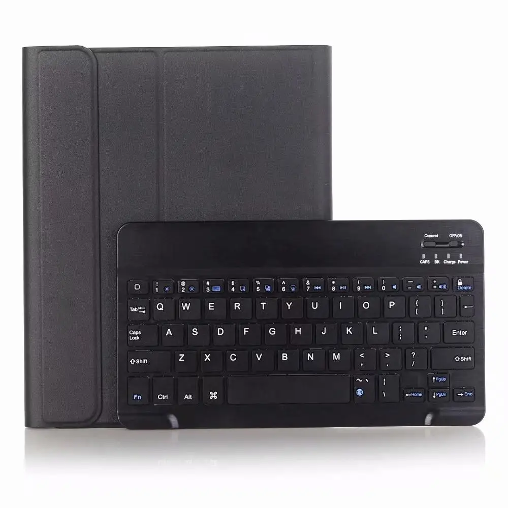 Чехол для нового ipad 9,7 A1822 A1823 A1893 чехол для планшета Беспроводная Bluetooth клавиатура карандаш держатель для ipad 5 Air+ pen - Цвет: Черный