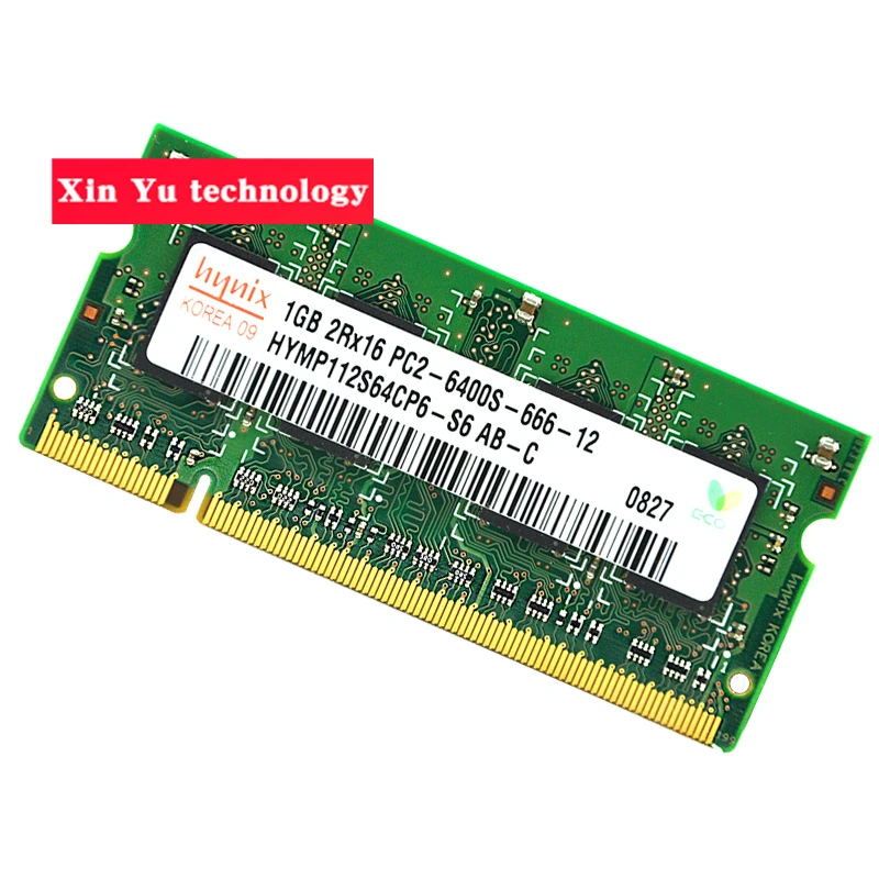 Vente Garantie à vie pour hynix DDR2 1 GB 800 MHz PC2 6400S Original authentique DDR 2 1 G notebook mémoire d ordinateur portable RAM broches SODIMM