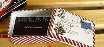 

Envelope Secret Tin Storage case Tin storage box Gifts box Multifunction case