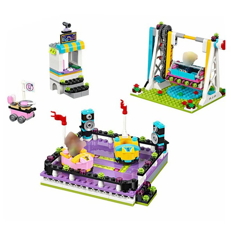 

Friends Bricks Amusement Park Bumper Princess Building Blocks Toys for Children With Gift 424pcs