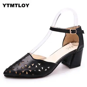 

2019 Plus Size 41 Hot Dress Shoes High Heels Boat Wedding Tenis Feminino Summer Women Pointed Toe Pumps Side With Pearl 5cm