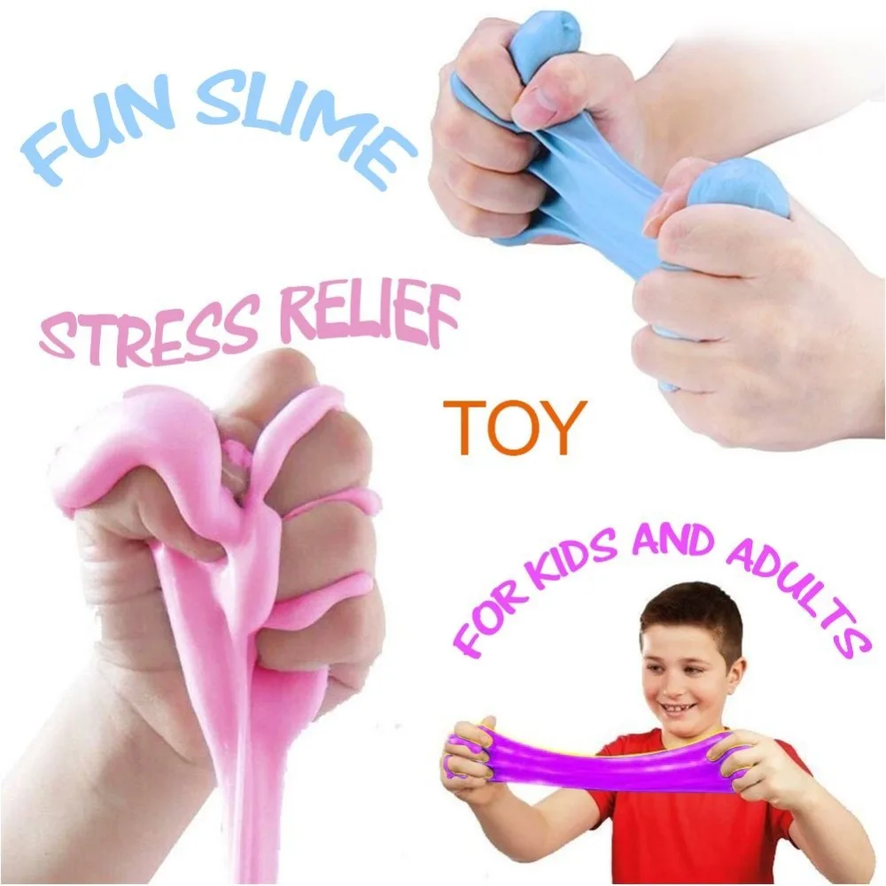 100ml Rainbow Slime Fluffy Floam Kids Modeling Clay Toys Polymer  Educational Toys Safe Cotton Slime Anti Stress Plasticine Gifts