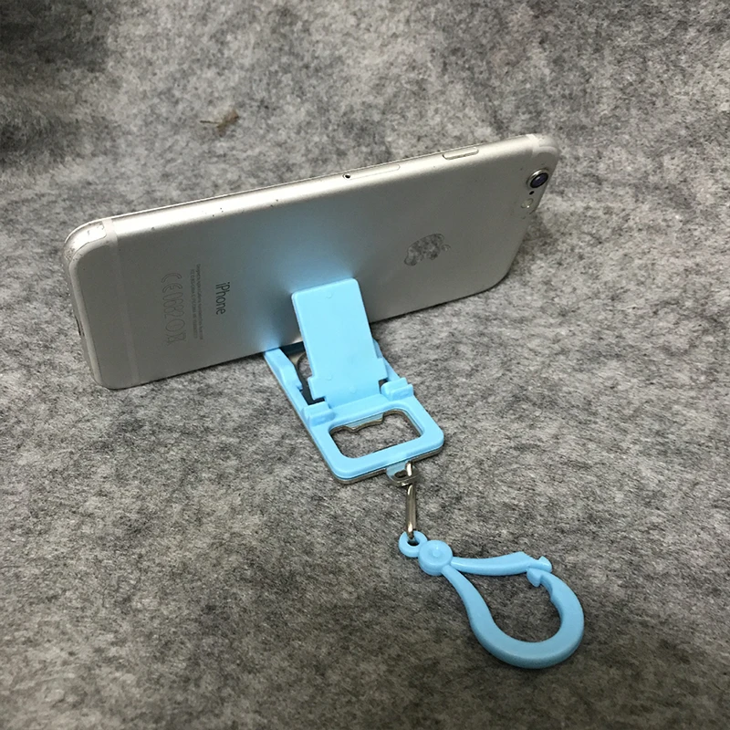 Universal Colorful Mini Foldable Keychain Phone Holder for iPhone 7 8 X