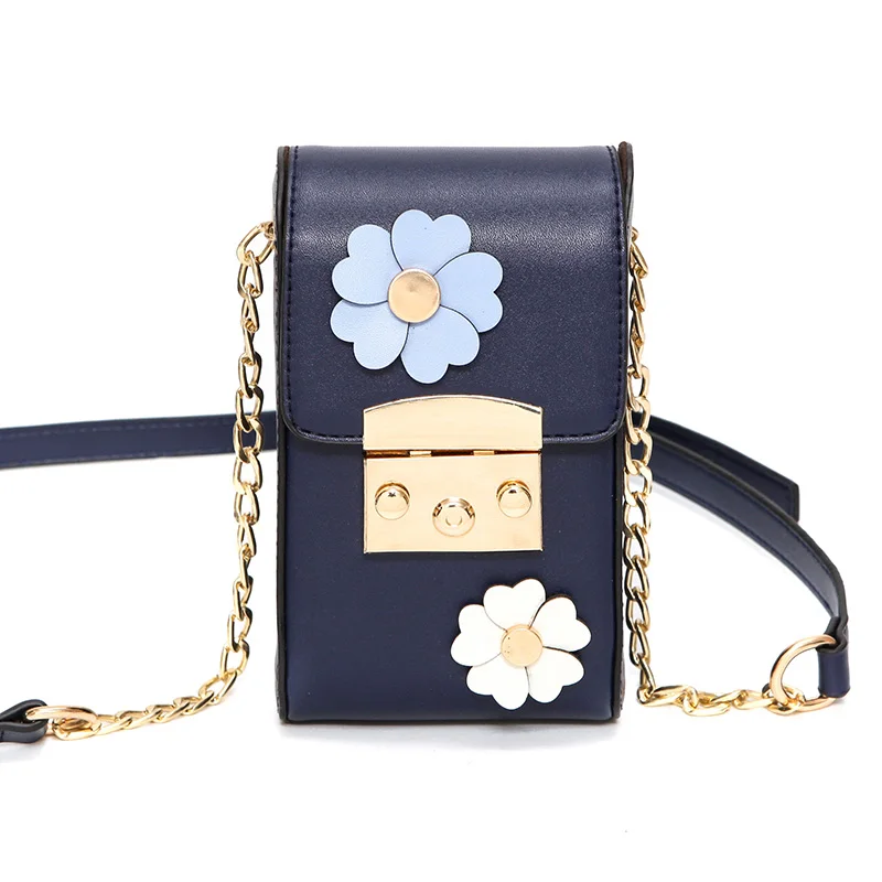 

Amasie New Arrival Flowers Crossbody Bag Lock Chain Small Long Shape Baguette Crossbody Women Party Bag EGT0143