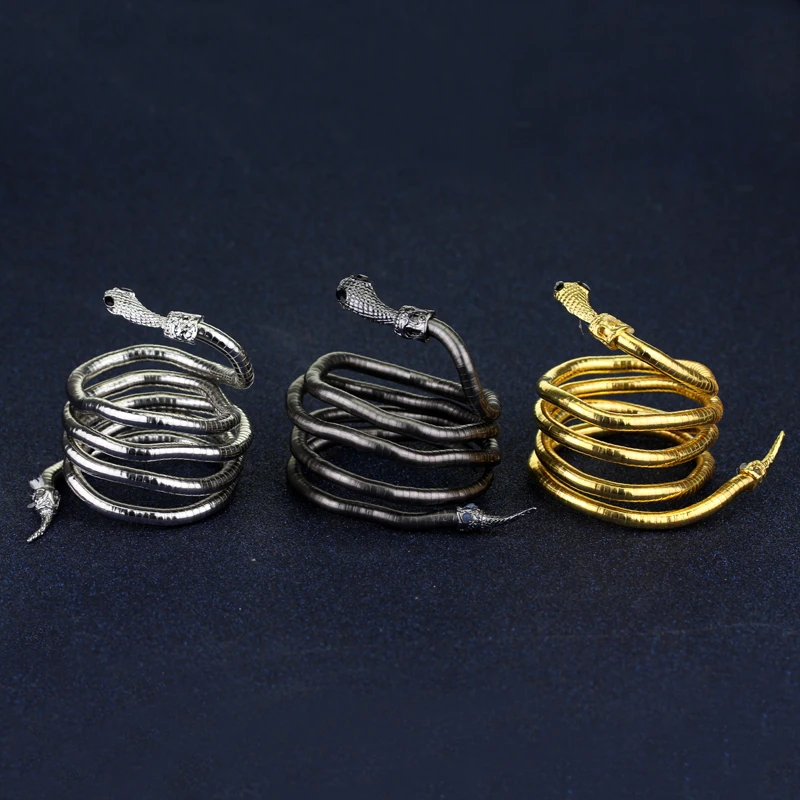 

The Mortal Instruments City of Bones Isabelle Serpent Snake Bracelet Curved Chunky Stretch Cuff Bangle Retro Snake Bangle 5CV6