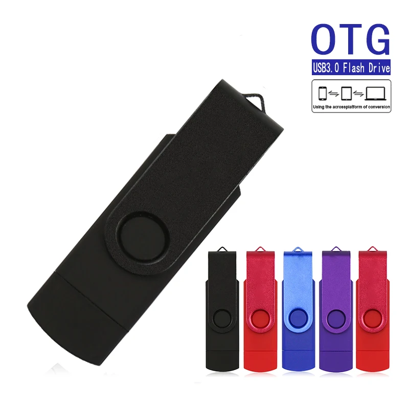 Красочные OTG флешки 128 Гб 64 32 Android смартфон с usb Flash Ручка drive personalizado 64 16 128 Memory Stick