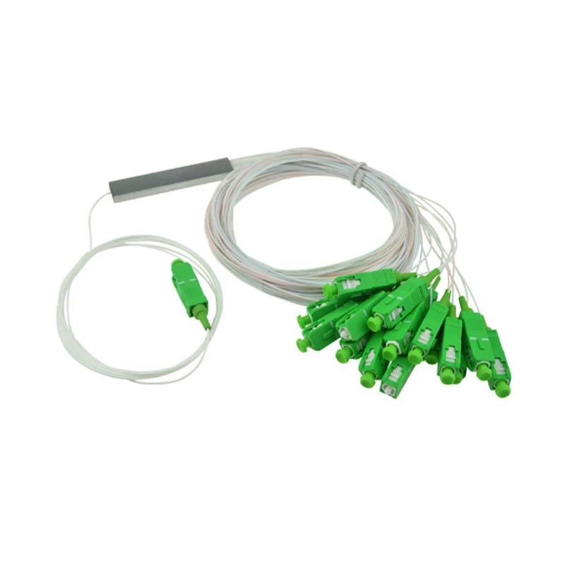 

1x16 PLC Fiber Splitter, Mini Module, 900um, SC/APC Optical Coupler SC Singlemode simplex Steel Pipe plc optical splitter