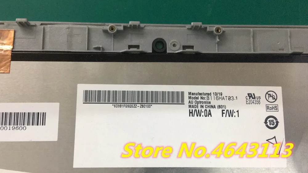 Для acer W701 lcd assemby 1920*1080 11,6 ''ЖК-дисплей B116HAT03.1 с сенсорным экраном