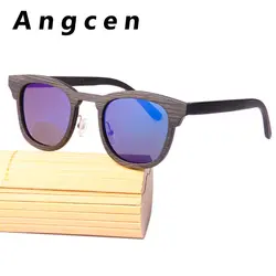 Angcen ретро деревянные солнцезащитные очки мужские Поляризованные Брендовые спортивные очки деревянные солнцезащитные очки Брендовые