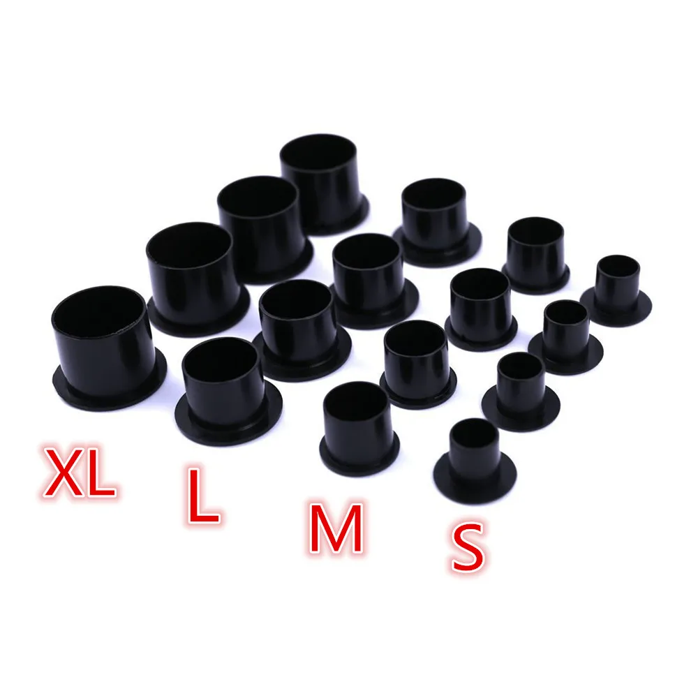 

New Arrive Top Black Steady Tattoo Ink Cups Small Medium Large Size Self Standing Tattoo Ink Cup Cap 1000pcs Supply
