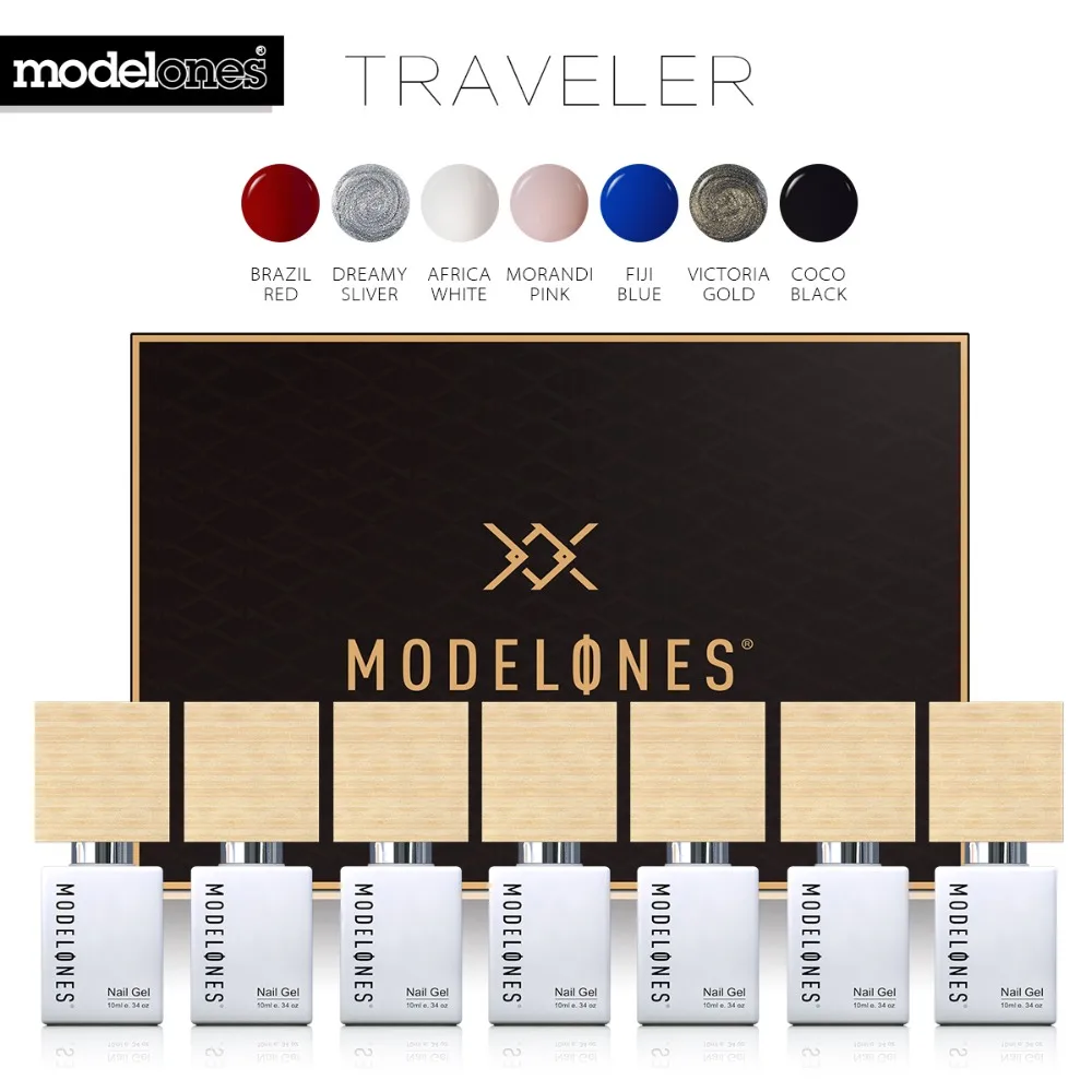Набор УФ гель для ногтей Modelones Traveler 7 шт./лот набор полуперманентных светодиодных
